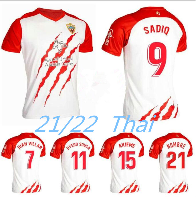 

21/22 UD ALMERIA home Soccer Jerseys 2021 Away JUAN VILLAR SADIQ DYEGO SOUSA Maillots De Foot shirt AKIEME SAMU Football uniform 888, Lavender