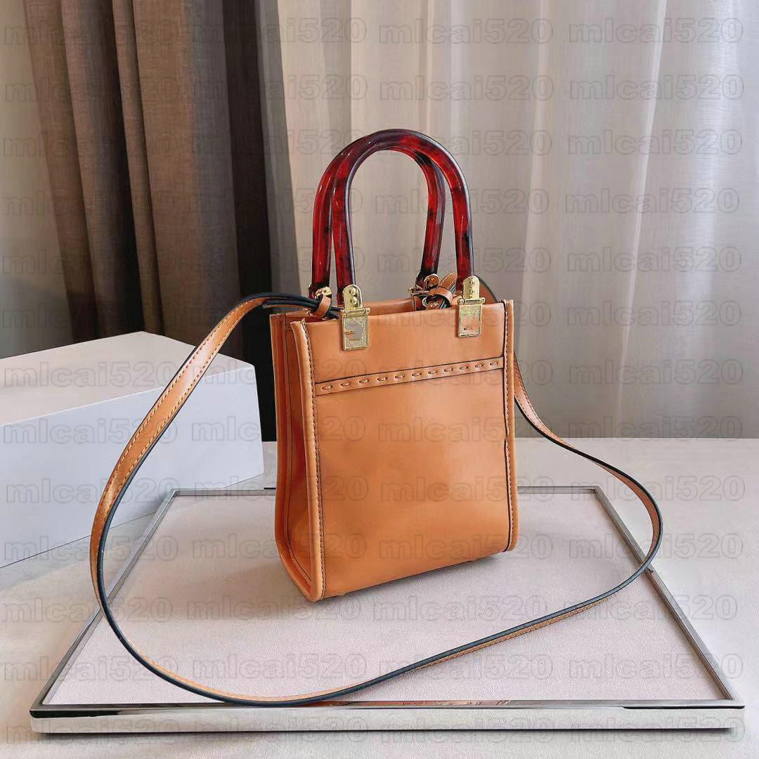 

Sunshine Mini Calfskin Logo Shopper Tote Bag Vintage Leather Flap Bags Crossbody Womens Designer Luxurys HandBag Lady Purse Wallet Shoulder Bags, No bag;for different fees only
