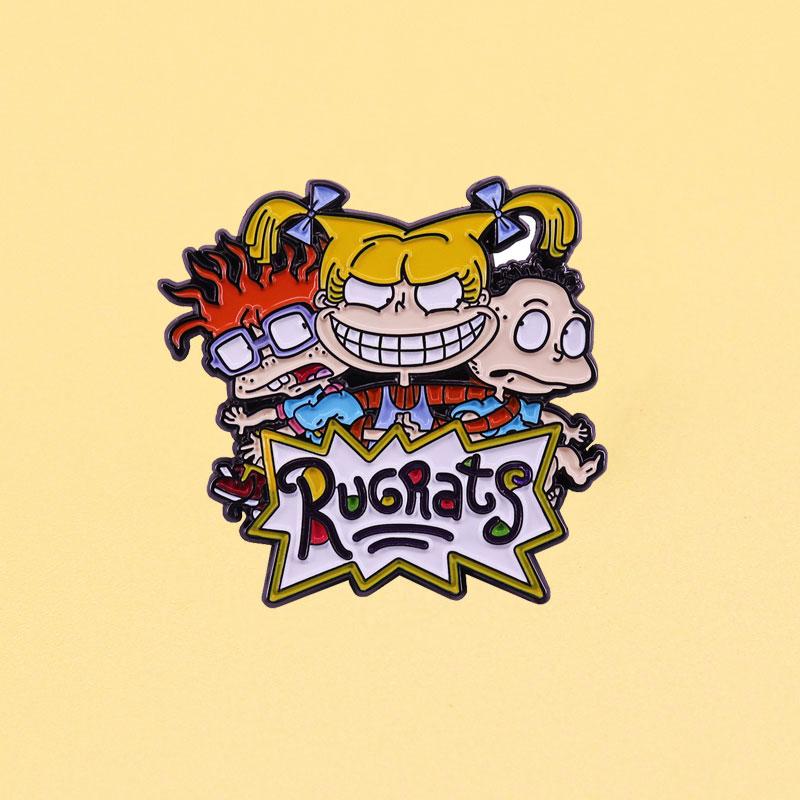 

Pins, Brooches Cute Child Enamel Pins Metal Anime Cartoon Brooch Men Women Fashion Jewelry Gifts Movie Novel Hat Clothes Bag Lapel Badges