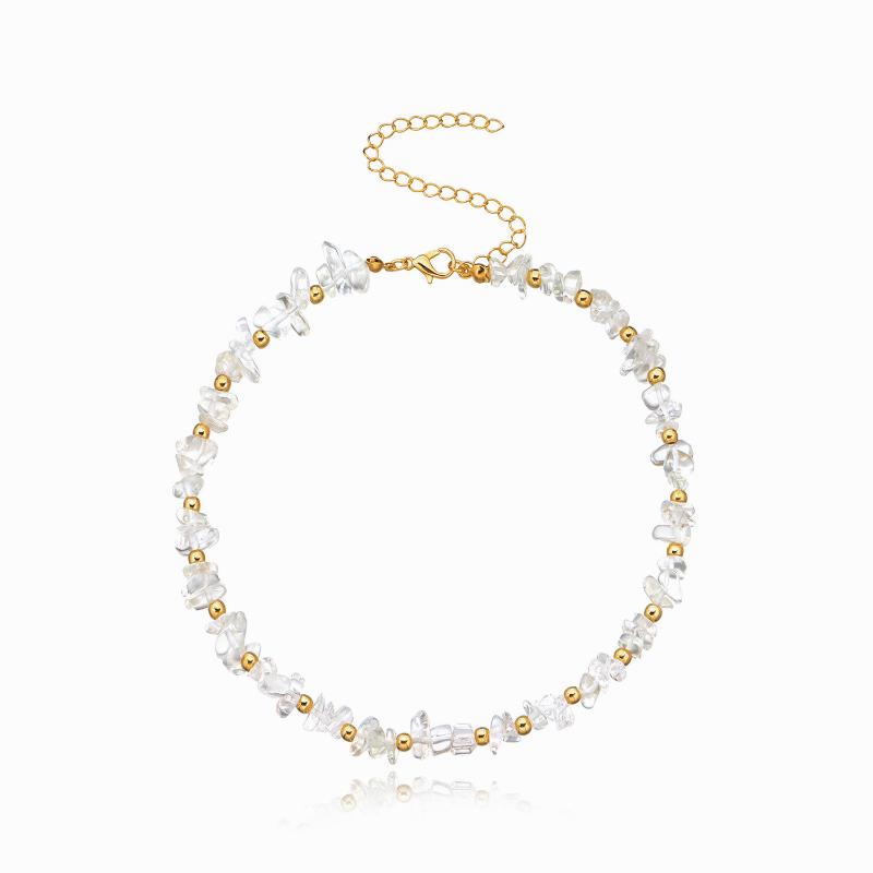 

Chokers Fashion Elegant White Imitation Pearl Choker Necklaces Round Wedding Chain Necklace For Women Charm Party Jewelry Gift