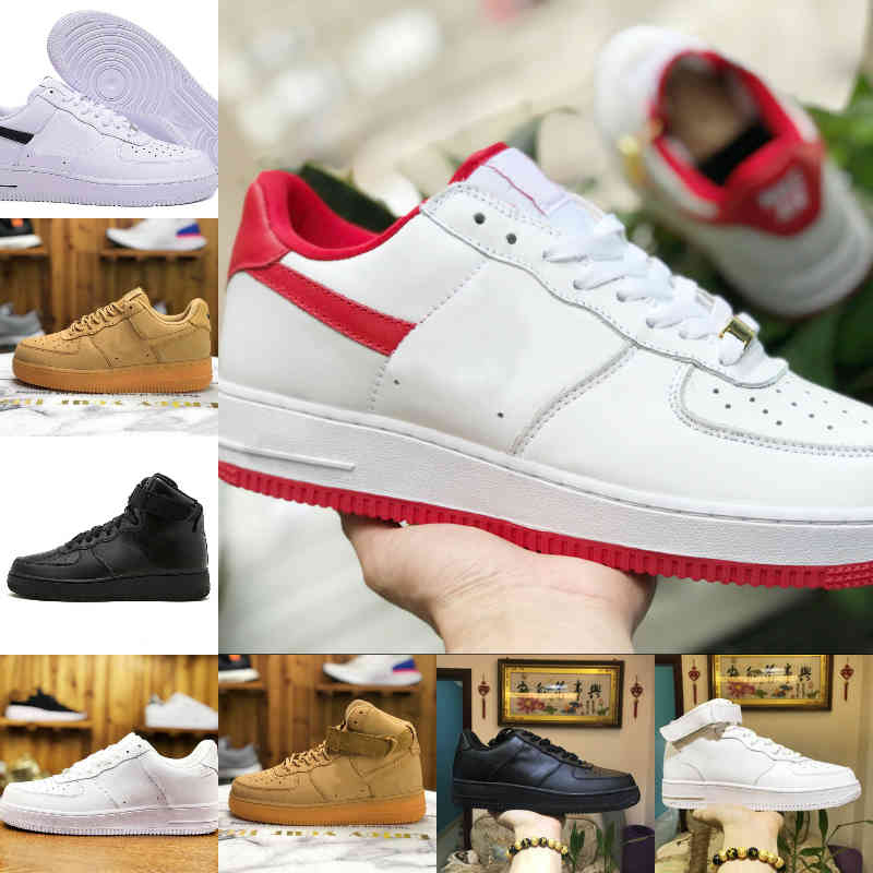 

Wholesale 2021 New Designers Outdoor Men Low Skateboard Shoes Cheap One Unisex 1 Knit Euro Airs High Women All White Black Sports Shoes V64, F501