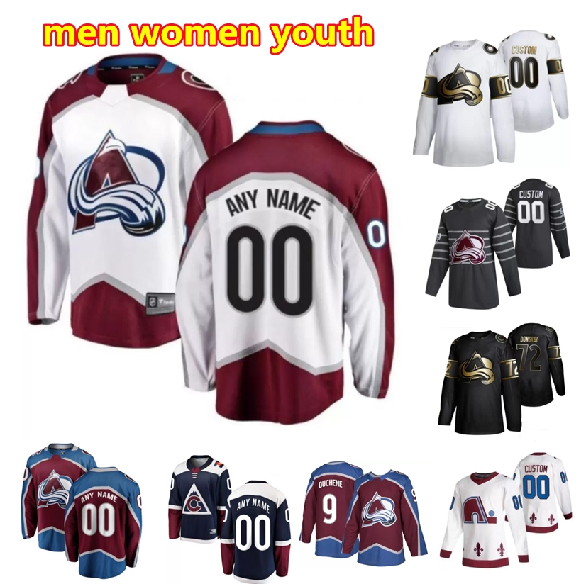 

Colorado Reverse Retro Jersey 2021 Ice Hockey 29 Nathan MacKinnon 92 Gabriel Landeskog 96 Mikko Rantanen 19 Joe Sakic Custom Stitched, As shown in illustration