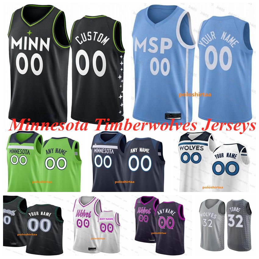 

MinnesotaTimberwolvesBasketball Jersey Anthony 1 Edwards 9 Rubio 22 Wiggins Kevin 21 Garnett Karl-Anthony 32 Towns Jerseys Custom Men Kids Youth S-3XL, As photo