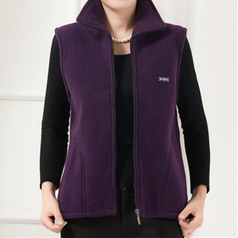

Women's Vests 2021 Fleece Women Autumn Korean Plus Size Sleeveless Jackets Ladies Fashion Zipper Casual Waistcoat Female 442, Black;white