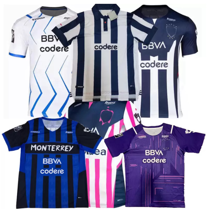 

2021 2022 2023 CF Monterrey Soccer Jerseys home away FUNES MORI 22 23 Rayados 75 Years Anniversary long sleeves Football Shirt