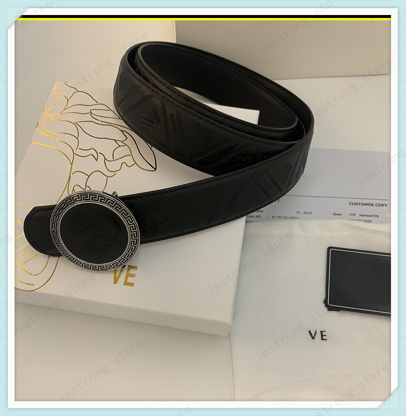 

2021 Womens Belts Fashion Luxury Designer Women Casual Belt Bronze M head Smooth Buckle Brands Colorful Waistband For Men With Box 092304Q, W3.8