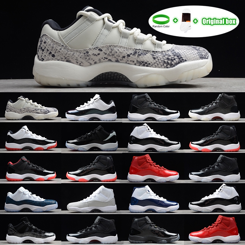 

[Bracelet+Socks+Original Box]Concord High 45 Shoe Platinum Tint 11 XI 11s Cap and Gown Mens Basketball Shoes PRM Heiress Gym Red Space Jams Bred men sports Sneakers