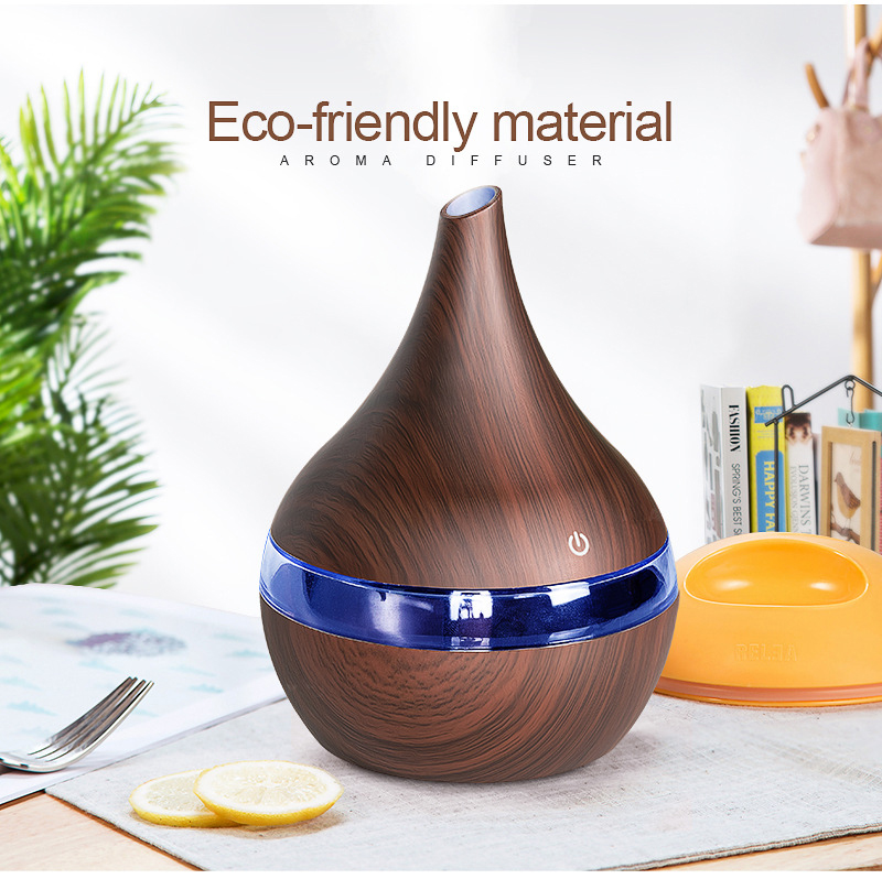

300ml USB Electric Aroma air diffuser wood Ultrasonic air humidifier Essential oil Aromatherapy cool mist maker for home idea