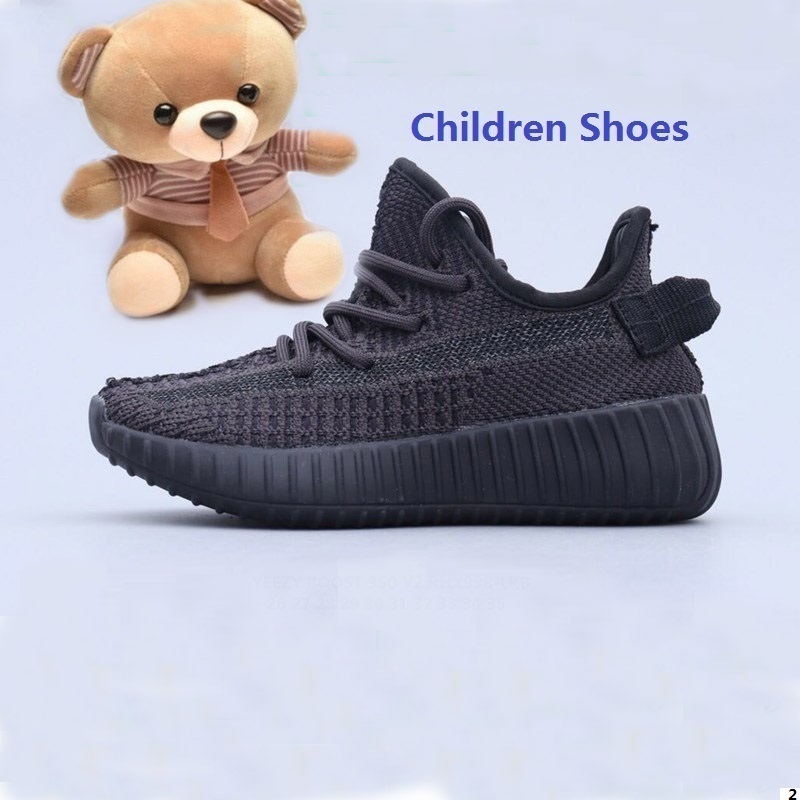 Andd1y_top noir gris gris v2 tricoter enfants respirant enfants chaussures girl girl jeune jeunesse haute qualité kaws kaws sport sport sport gar