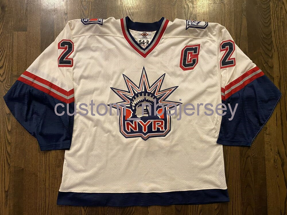 

Cheap Custom BRIAN LEETCH #2 New York NY Rangers Lady Liberty Jersey Men's Stitched Hockey Jersey Any Name Number, White