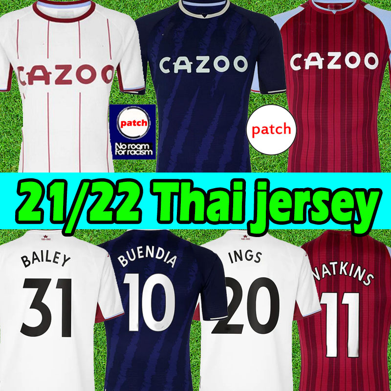 

2021 2022 Aston Villa soccer jerseys 21/22 Buendia El Ghazi Traoré GREALISH KODJA WESLEY McGINN WATKINS SANSON Luiz Men kids kit Football shirts top, 21 22 home patch