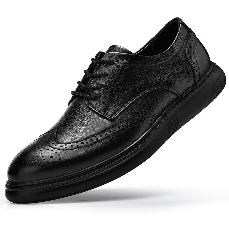 

Dress Shoes Autumn Soft Handmade Men's Leather Casual Men Black Loafers Spring Fashion Sneakers Flats Business