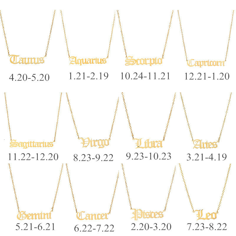 Scorpio Leo Capricorn Aquarius Necklace Zodiac Libra Taurus Virgo Gemini Sagittarius Pisces Aries Cancer-image-700714928
