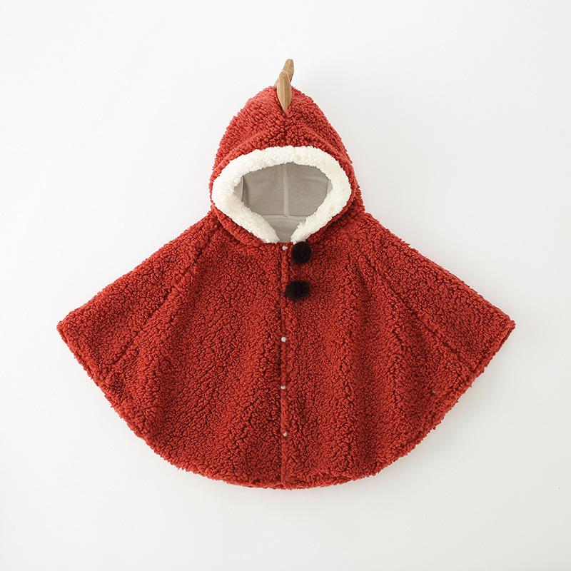

Jackets Baby Clothing Toddler Jacket Cloak Cape Girl Blanket Sleepers For Babies Fleece Outwear Thicken Coat Hooded 0-36MCYY005, Blue;gray