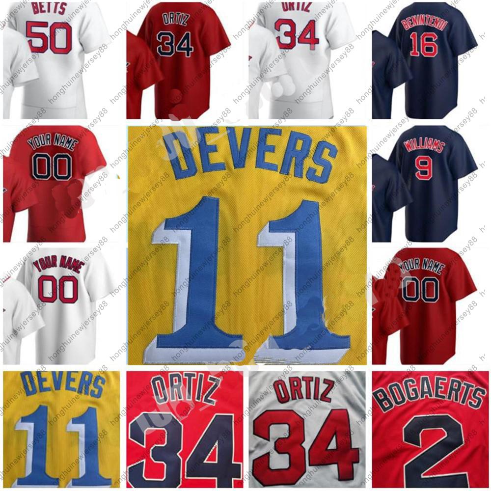 

2021 Men Women Youth 34 David Ortiz 41 Chris Sale Jerseys City Connect 11 Rafael Devers Bogaerts Verdugo Yastrzemski J.D. Martinez Custom Baseball Jersey, Colour 7
