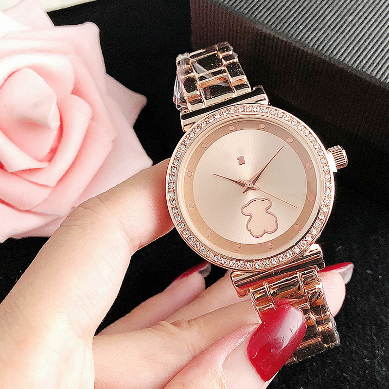 Marque Nouveau tempérament simple et à la mode montre d'ours moderne étanche 10M Montre Zircon Style Espagnol