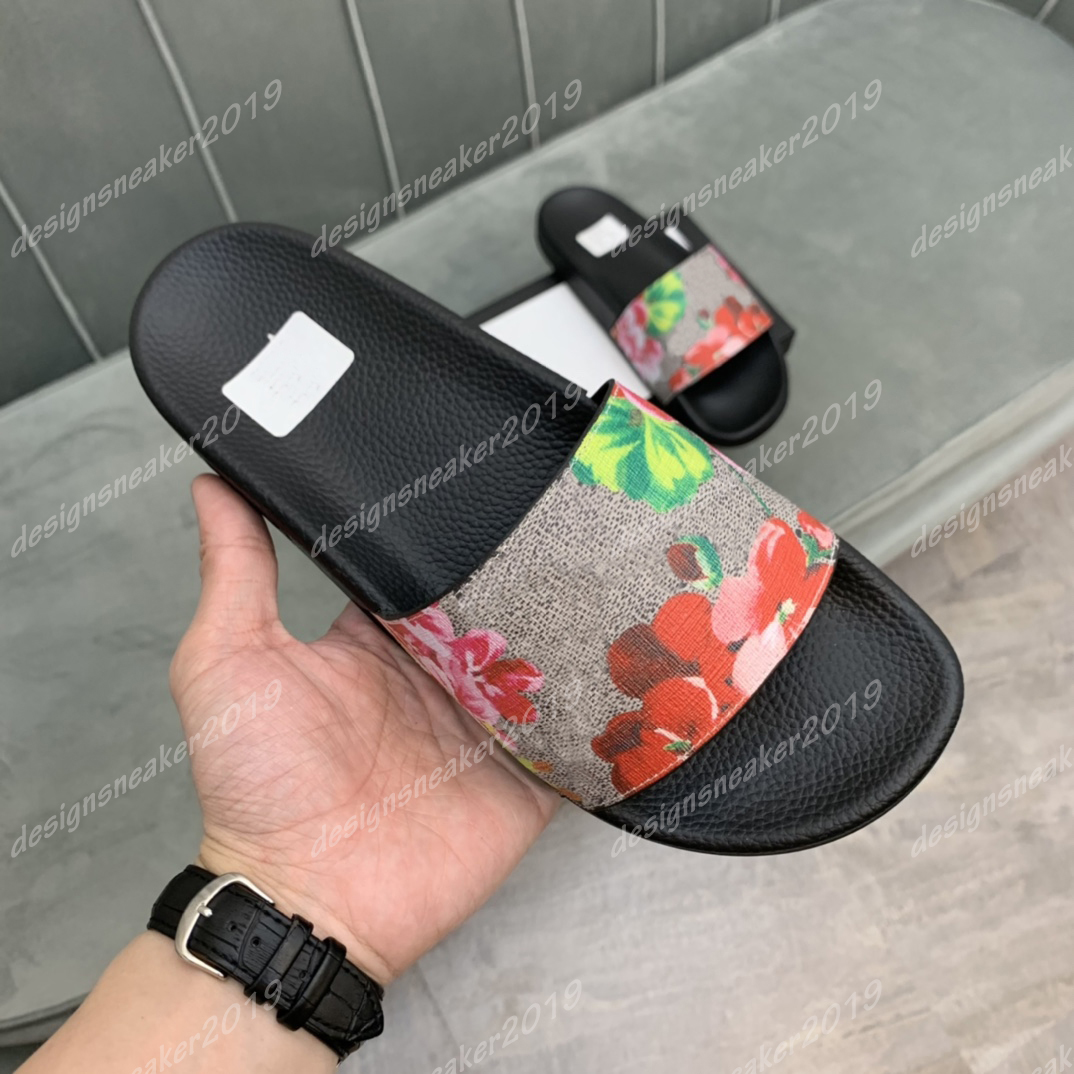 

Classic Mens Womens Summer Rubber Slippers Slides Sandals Men Beach Flat Bloom Flip Flops Ladies Tiger Flower Printed Slipper Slide Shoes, G-06