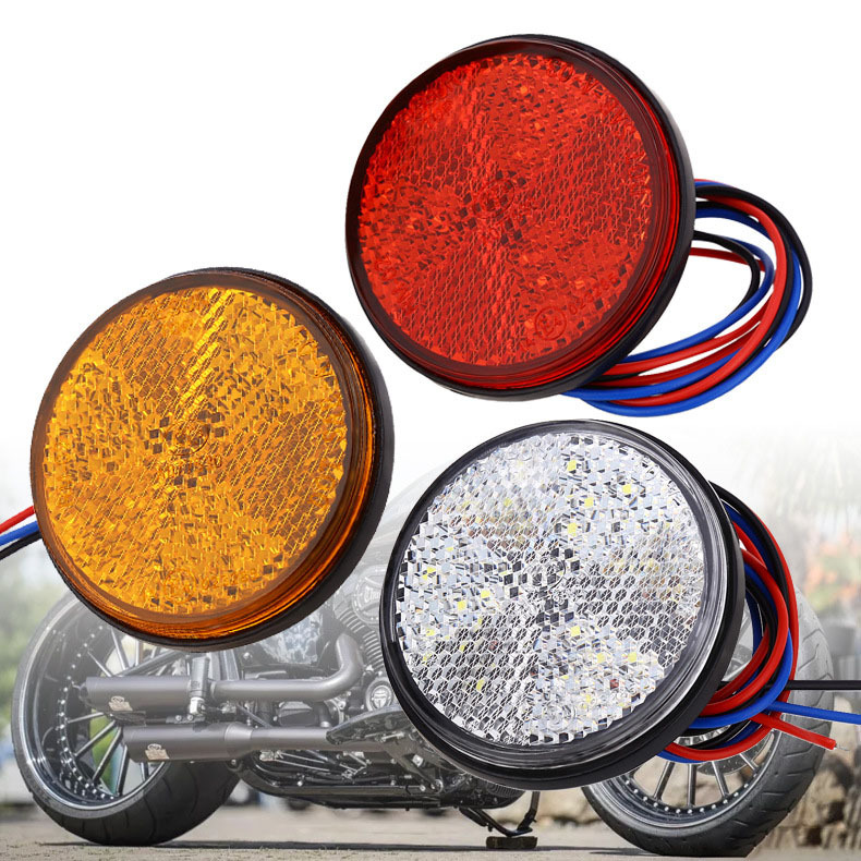 

Racer Motorcycle decoration LED reflector brake tail lighting turn signal shock absorber lamp