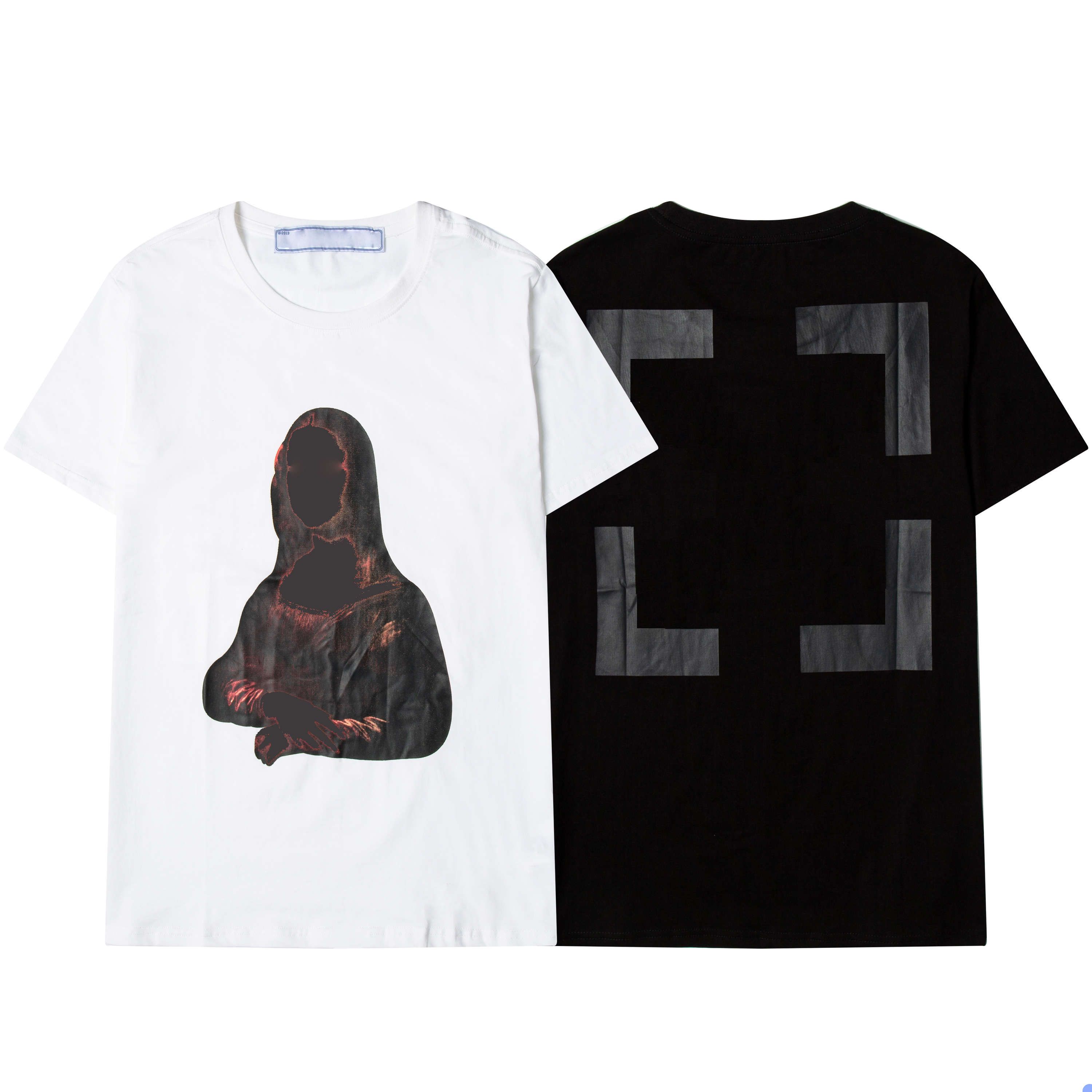 

2021 Mens Letter Print T Shirts Black Fashion Designer Summer High Quality Top Short Sleeve, White;black