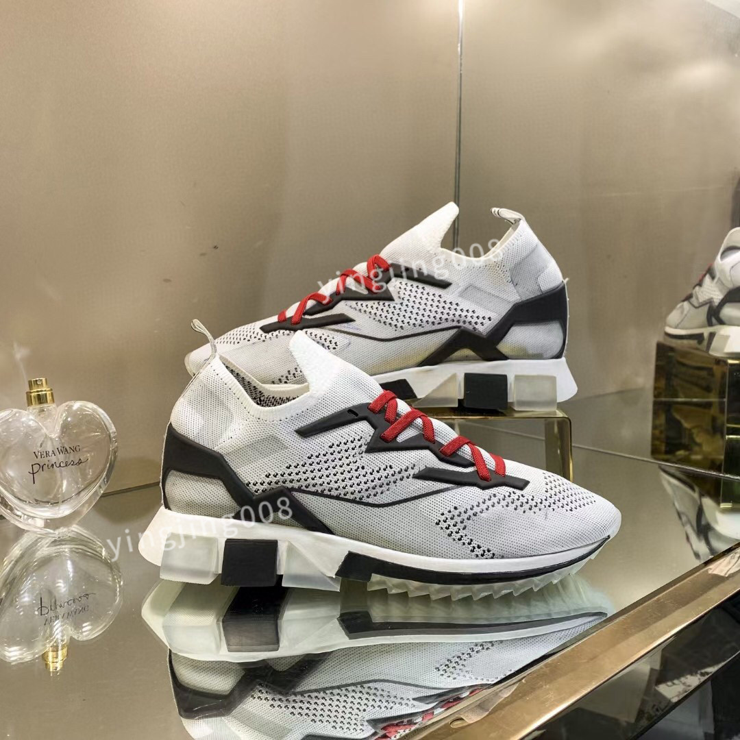 

2023 Luxury Shoe Khaki Men Shoes Designer Sneakers Sneaker Lace Up Sock Black White Casual sneakers dgs''dolc''gabbanas JM8F, 01