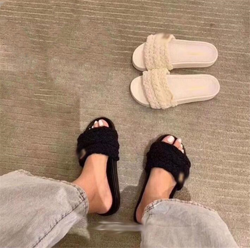 

Women's Classic design Slippers fashion non slip beach shoes high quality leather female comfortable pearl slipper ladies flip flops casual sandals C102426, Extra freight