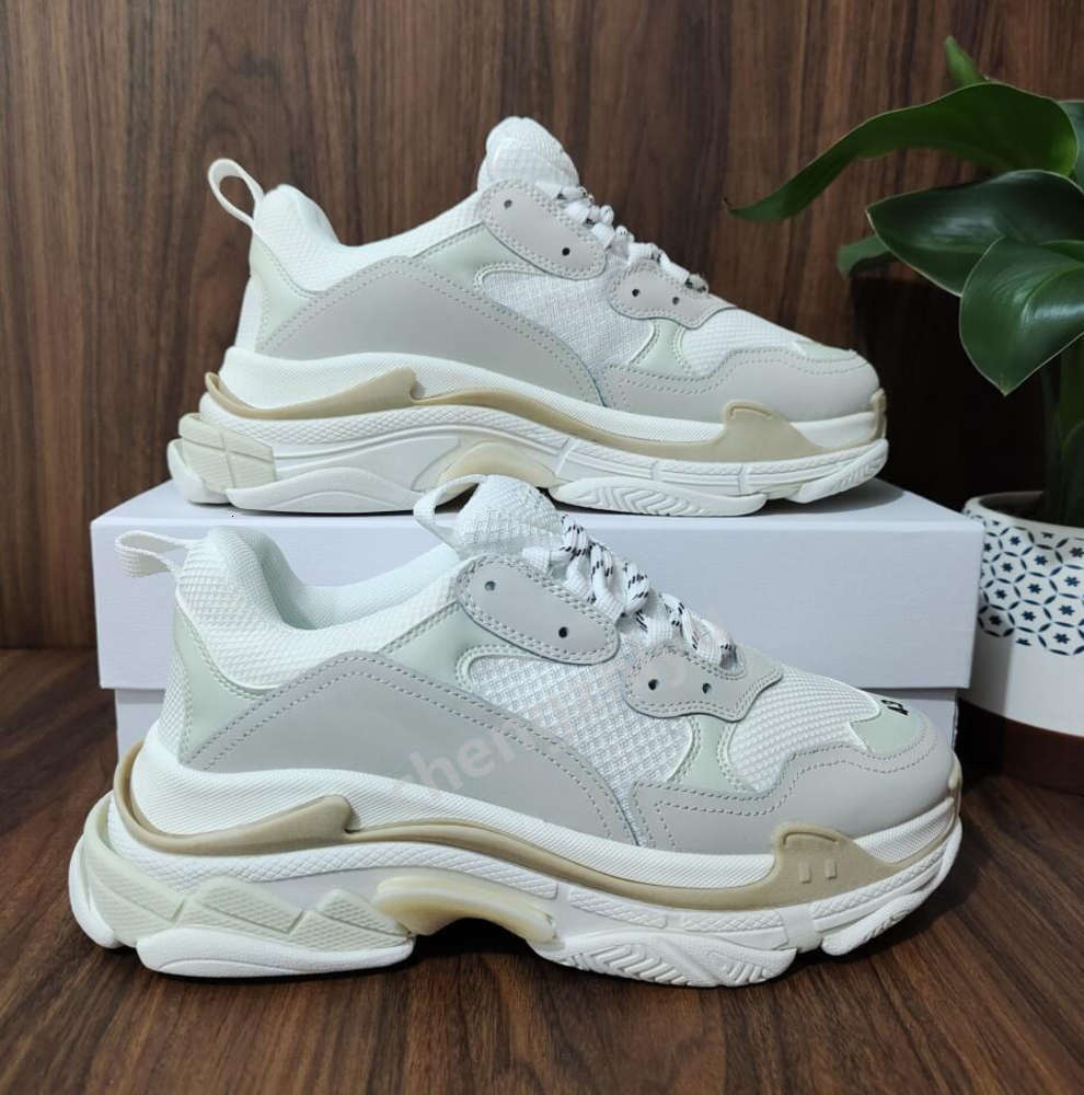 

Crystal Bottom Triple S Casual Shoes Dad Platform Sneakers For Men Women Vintage Old Grandpa Trainer EUR36-45 XYDZ, Colour-6