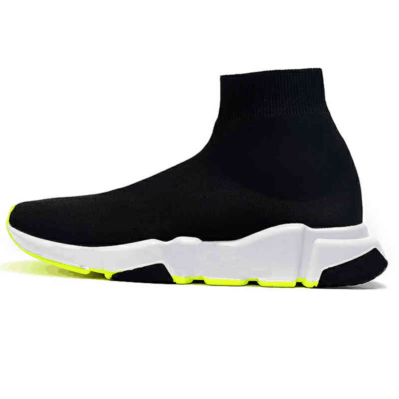 Designer paris Casual Sock Shoes Comfort Sole speed trainer Mens Womens Platform Trainers Hommes Black Chaussures Triple 36-47