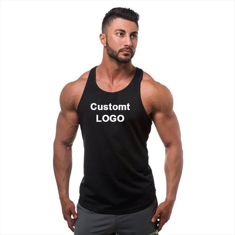 

summer custom fitness sports muscle mens vest fashion casual track and field jogging shirt, White;black