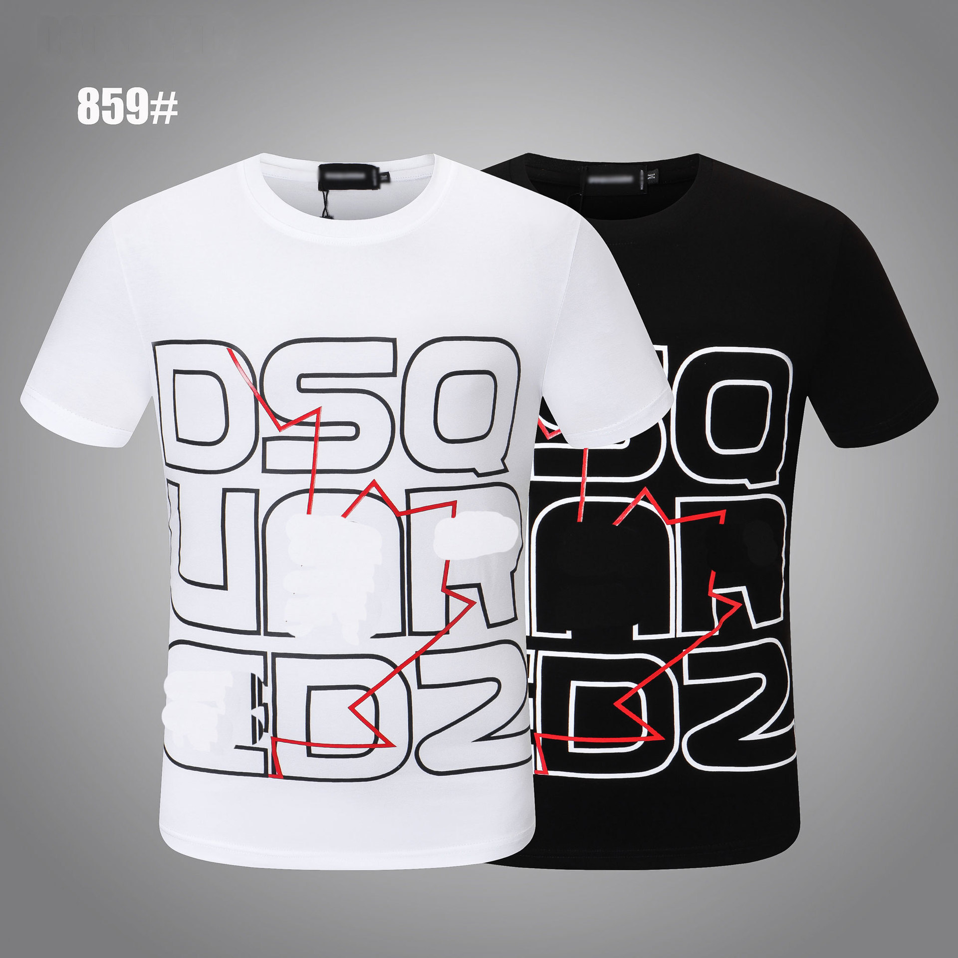 

Dsq Pattern T-shirt D2 Phantom Turtle 2022ss New Mens Designer t Shirt Paris Fashion Tshirts Summer Male Top Quality 100% Cotton TO7557, White