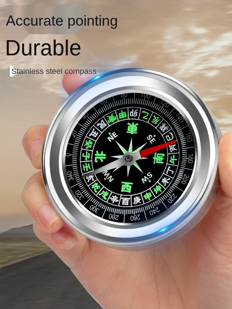 

High-Precision Luminous Car Compass Type-R Multifunctional Outdoor Supplies