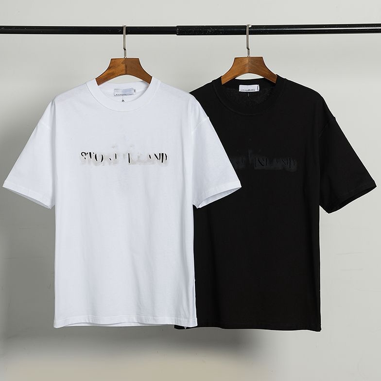 

Summer Mens Women Designers T Shirts Loose Tees Fashion Tops Casual Shirt Luxurys Street Shorts Sleeve Tshirts H01, White;black