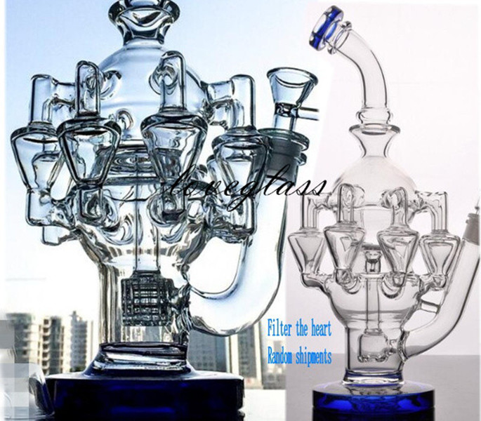 

11.8 inchs gravity glass bong recycler dab rigs hookahs smoke glass water pipes feb egg water bongs 14mm bowl accessory