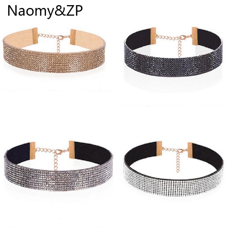 

Naomy&ZP Brand Gothic Choker For Women Chocker Statement Maxi Big Large Crystal Chokers Necklace Ethnic Fashion Jewelry
