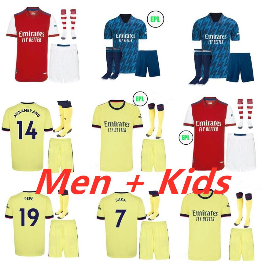 

adult kit SMITH ROWE SAMBI Arsen soccer jerseys 21 22 gunners ODEGAARD THOMAS PEPE SAKA TIERNEY HENRY WILLIAN 2021 2022 football shirt Kid sets, Green