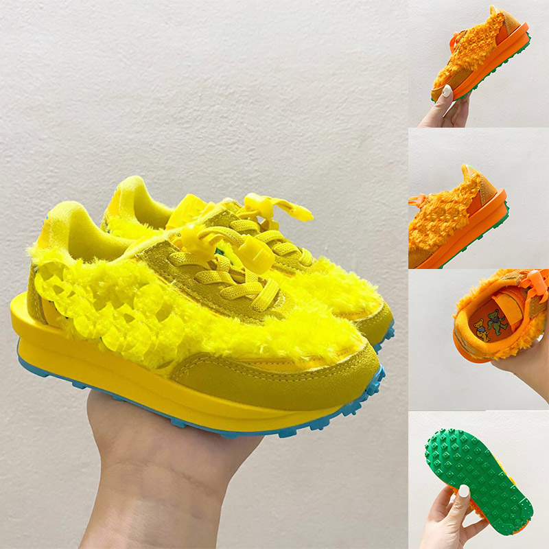

Baby Boy Running Shoes Dark Iris Sesame Boots Blue Void Sacais X Waffle LDV Pine Green Kids Girls Multi Pegasus Nylon Black White Off Trainers Sneakers, A4
