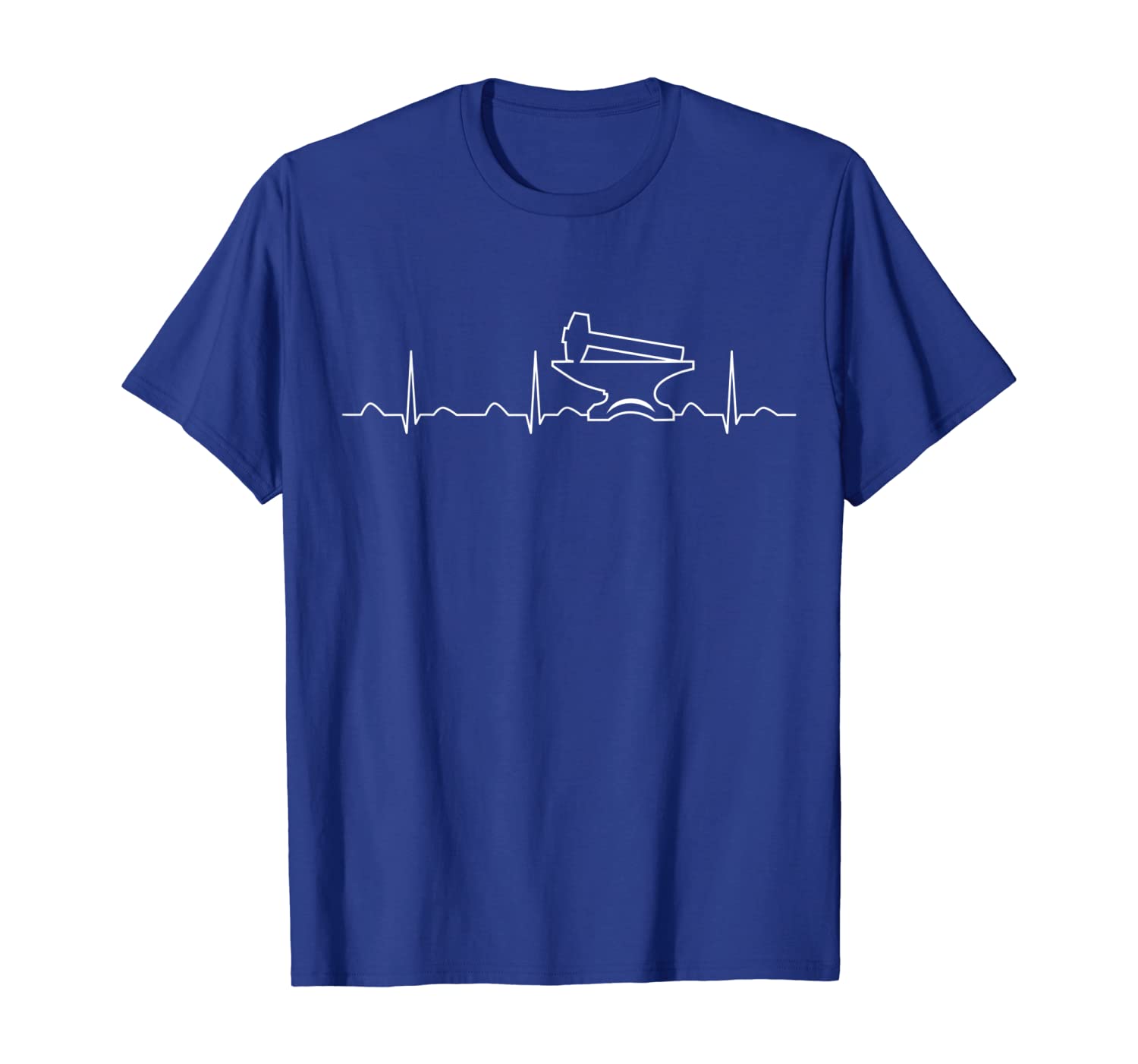 

Blacksmith Heartbeat Shirt, Hammer Anvil Gift, White;black