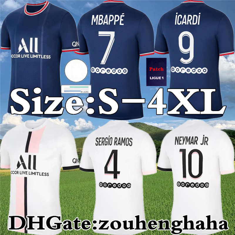 

SERGIO RAMOS HAKIMI Soccer Jerseys DONNARUMMA 2021 22 VERRATTI ICARDI ANDER HERRERA Football Shirt Kit DI MARÍA KEAN SARABIA MARQUINHOS Maillots Foot Size S-4XL, Gk +patch