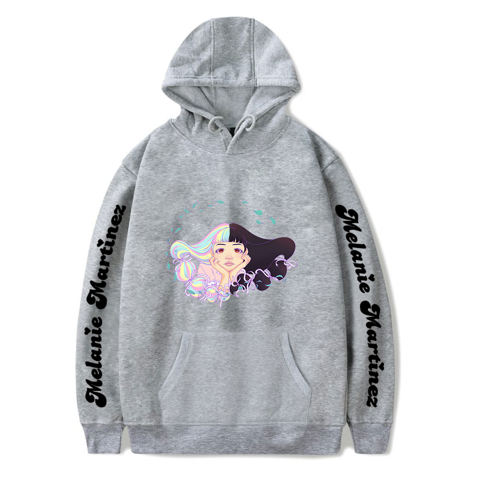 

New Melanie Martinez Hoodies Sweatshirts Men/Women Long Sleeve Pullover Hooded Fashion Casual Streetwear Clothes Oversized Y0319, White