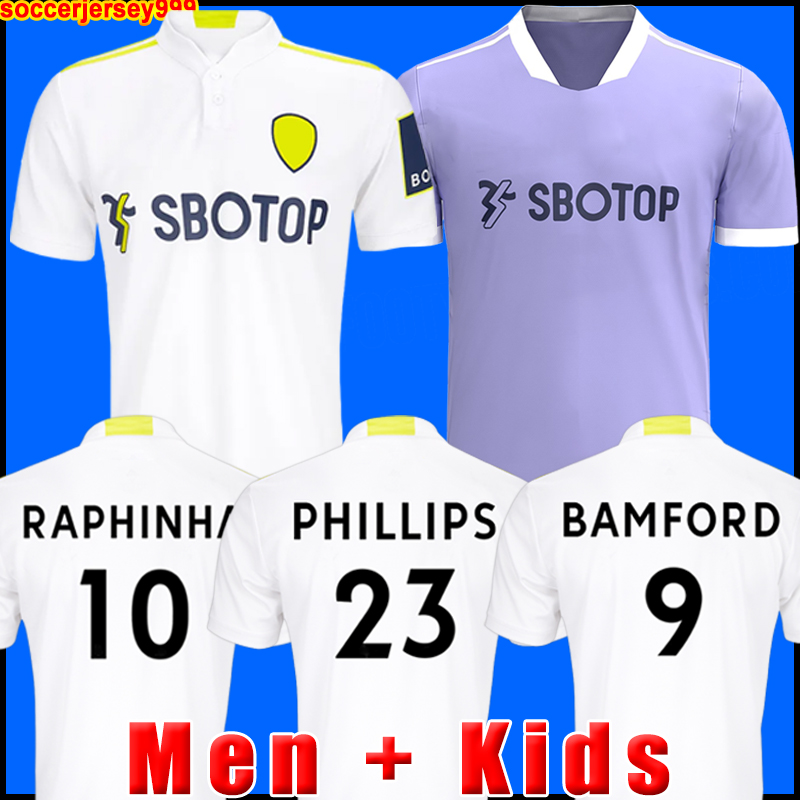 

Leeds soccer jerseys United 21 22 T ROBERTS HARRISON HERNANDEZ COSTA BAMFORD ALIOSKI CLARKE 2021 2022 football shirt uniforms Men + Kids kit 999, Kids third