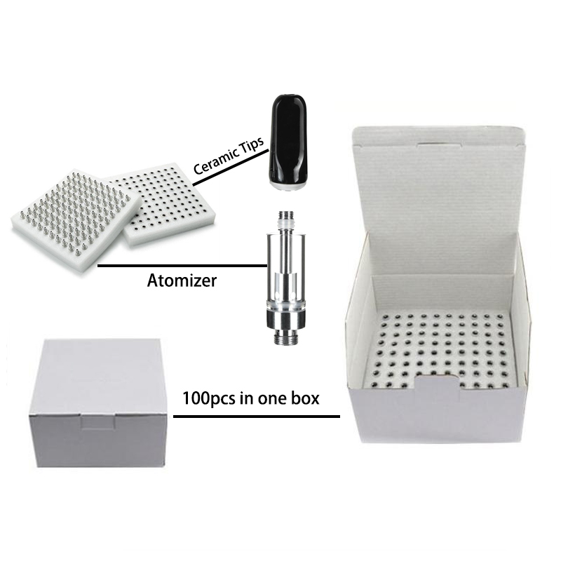 

Ceramic Atomizers TH205 Vape Cartridges Glass Tank 0.5ml 0.8ml 1.0ml Carts For thick oil cartridge 510 Thread Pen By Sea