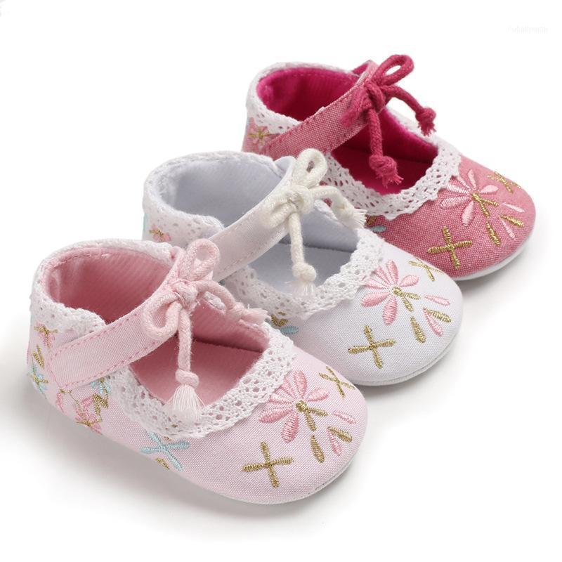 

Cute 1pair Flower First Walkers Baby Sneakers Girl Soft Sole Shoes,antiskid Kids Shoes,Super Quality Infanoddle Shoes1, Pink