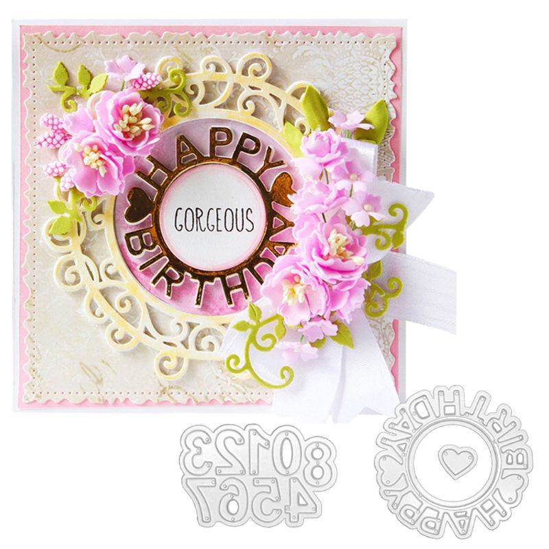 Diy Happy Birthday Numbers Stamping Embossing Stencil Template for Scrapbooking Embossing Paper Making-image-691570204