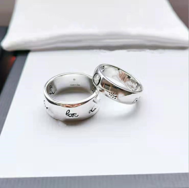 

lovers jewelry men and women flower bird rings 925 sterling silver real