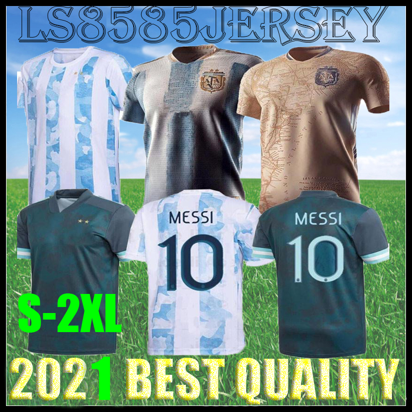 

2020 2021 Argentina MESSI soccer Jersey 20 21 Copa home away football shirt DYBALA AGUERO LO CELSO MARTINEZ TAGLIAFICO Men + Kids kit Centennial Edition uniforms, Yellow