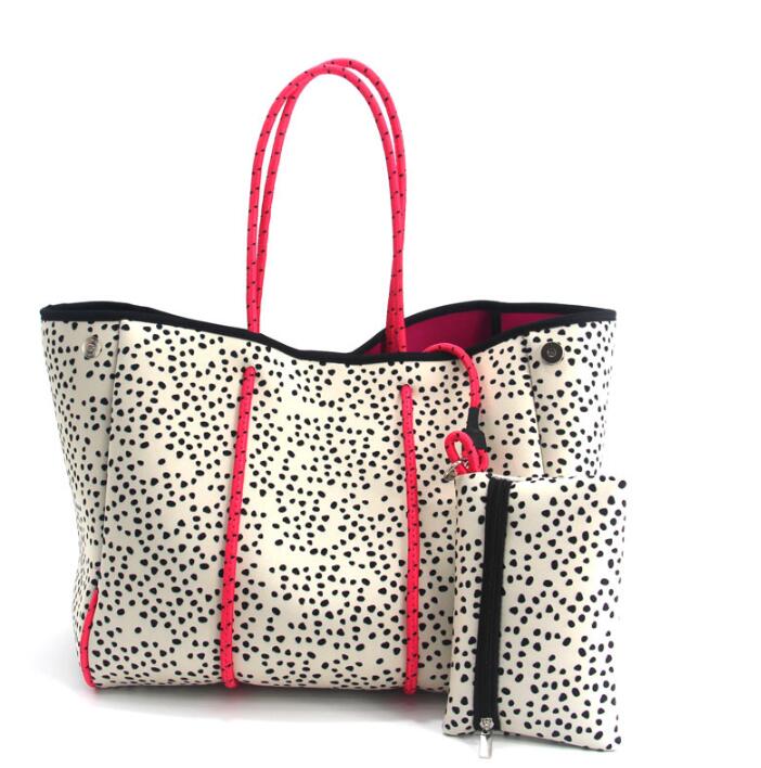 

Handbag Leopard Print Camouflage Diaper Bags Outdoors Beach Handbags Sports Portable Shopping Bag Neoprene Yoga Totes WMQ1196, 40*32*25cm