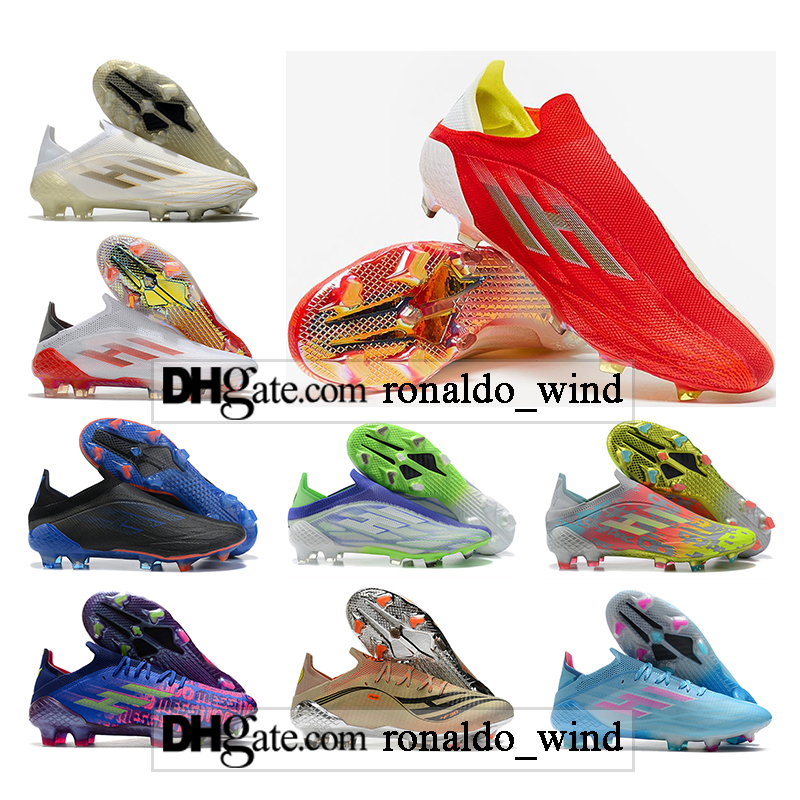 

GIFT BAG Mens High Tops Football Boots X 20+ Speedflow FG Firm Ground Cleats Ghosted Laceless Trainers Outdoor Speed Flow Speedflow.1 Indoor TF Turf Soccer Shoes, Color 16