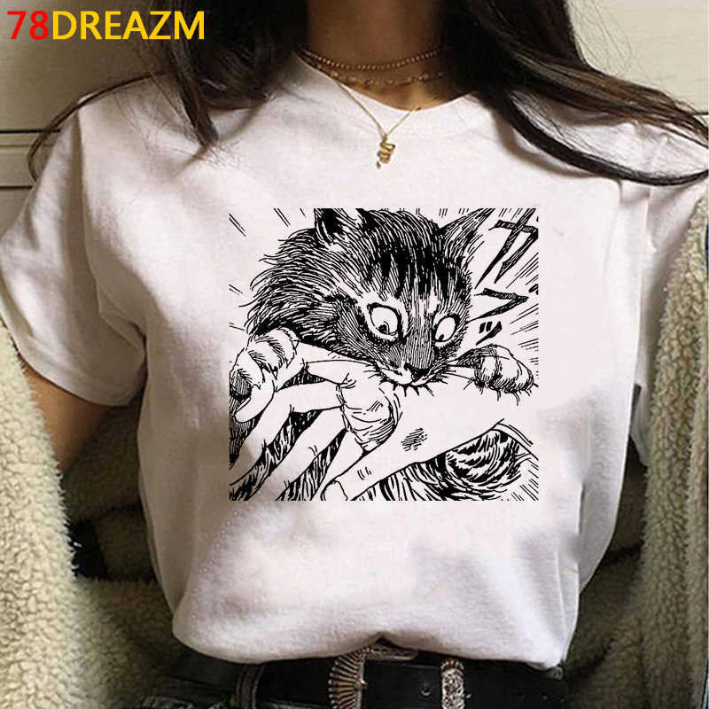 

Japanese Manga Junji Ito T Shirt Men Summer Top Horror Anime Tshirt Tomie Shintaro Kago Girl Graphic Tees Cartoon Tshirt Male X0621, 564kkk