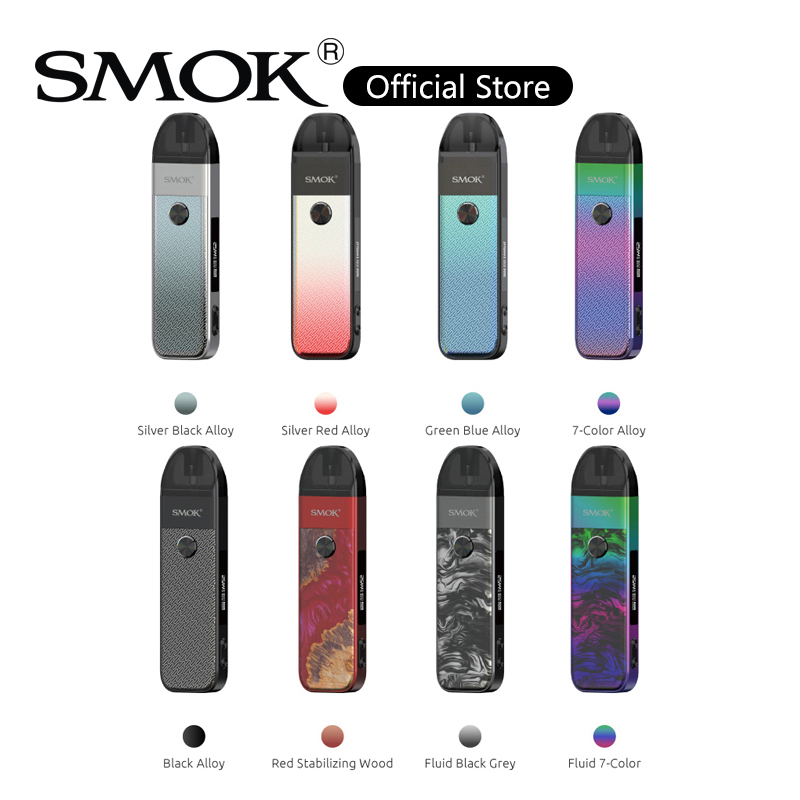 

SMOK Pozz Pro Pod Kit 25W Vape Device Built-in 1000mAh Battery with 2.6ml Cartridge 0.9ohm LP1 Meshed Coil Vapor System 100% Original