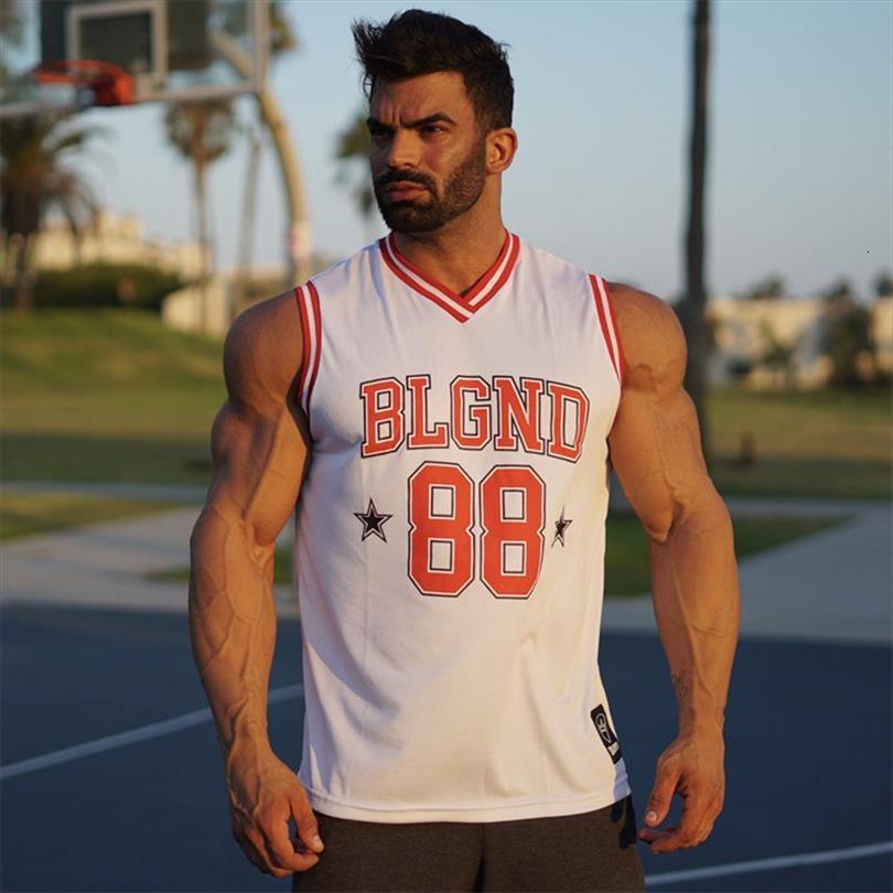 

men tank gyms fitness mens sleeveless vest casual bodybuilding breathable quick drying summer male clothing, White;black