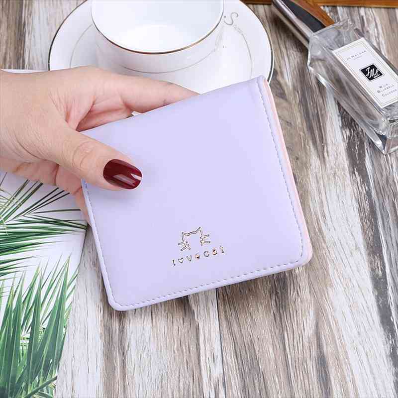 

women wallet fashion purse female short wallets pouch handbag for money bag coin pu leather purses card holder, Red;black